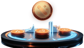 Wachstützung Krypto-Trading-Benutzeroberfläche, die auf drei Klicks reduziert wurde
